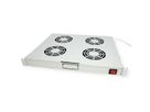 ROLINE 19" Unité de ventilation, 4 ventilateurs, Thermostat gris