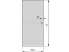 Porte acier Eurorack SCHROFF, Angle d'ouverture à 180°, RAL 7021, 47 U 600W