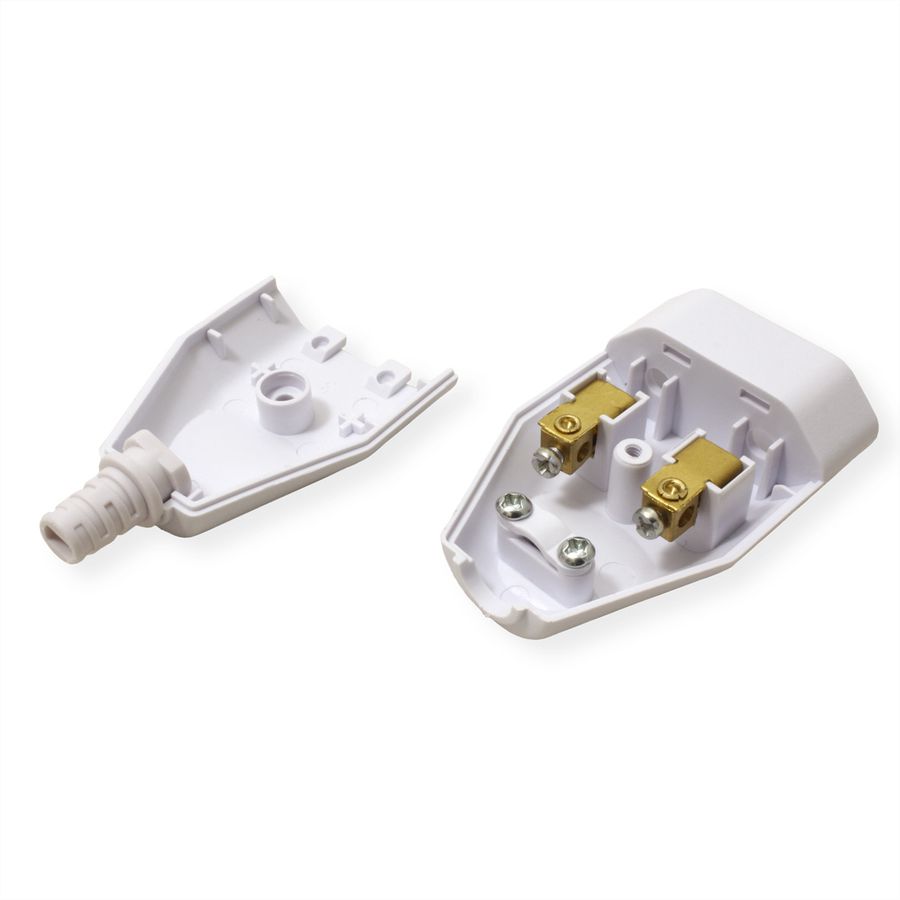 BACHMANN Prise femelle plate Euro 2,5A/250VAC, blanc