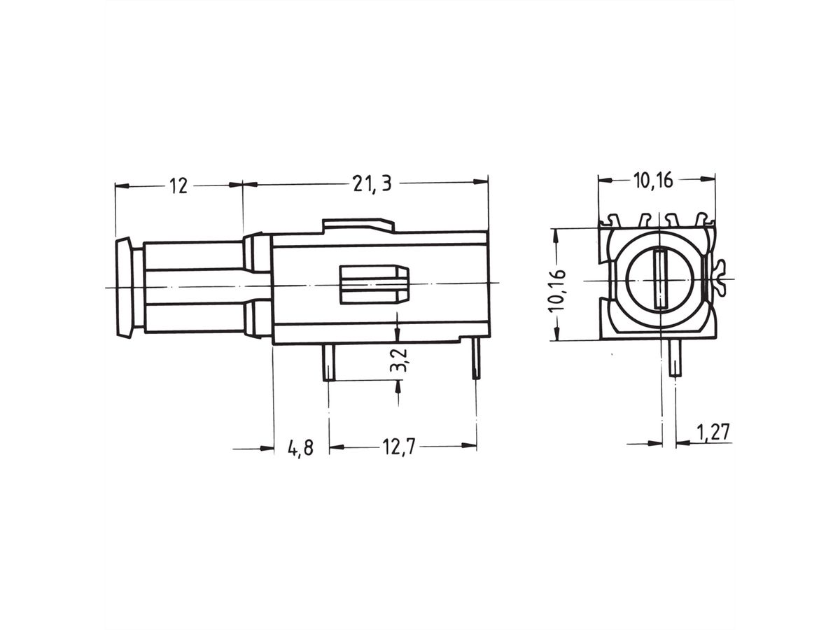 SCHROFF Porte-fusible, type long