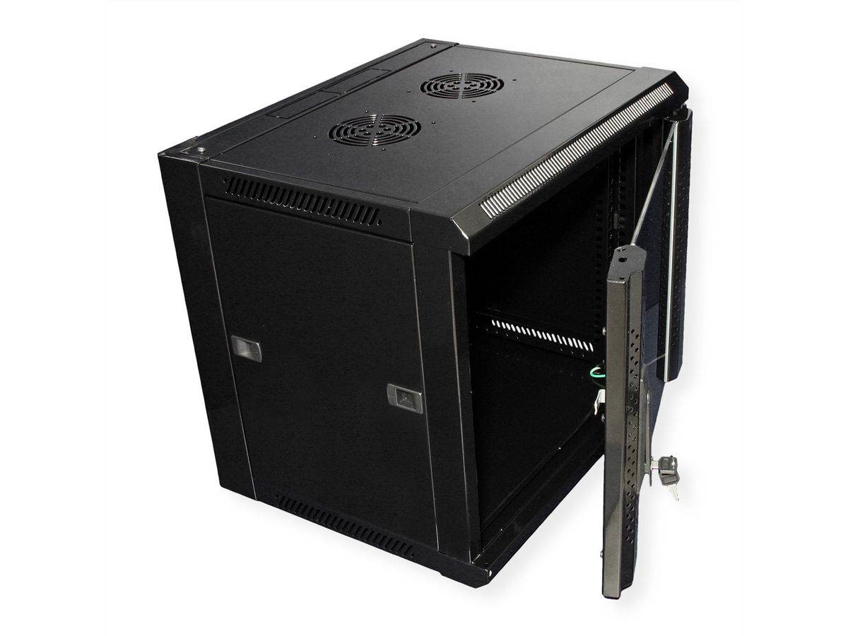VALUE Armoire murale 9 UH (HxLxP) 505x570x450 mm, noir