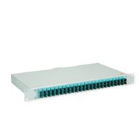 TELEGÄRTNER BASIS eco Panneau fibre optique, 24x SC Duplex, turquoise, OM3
