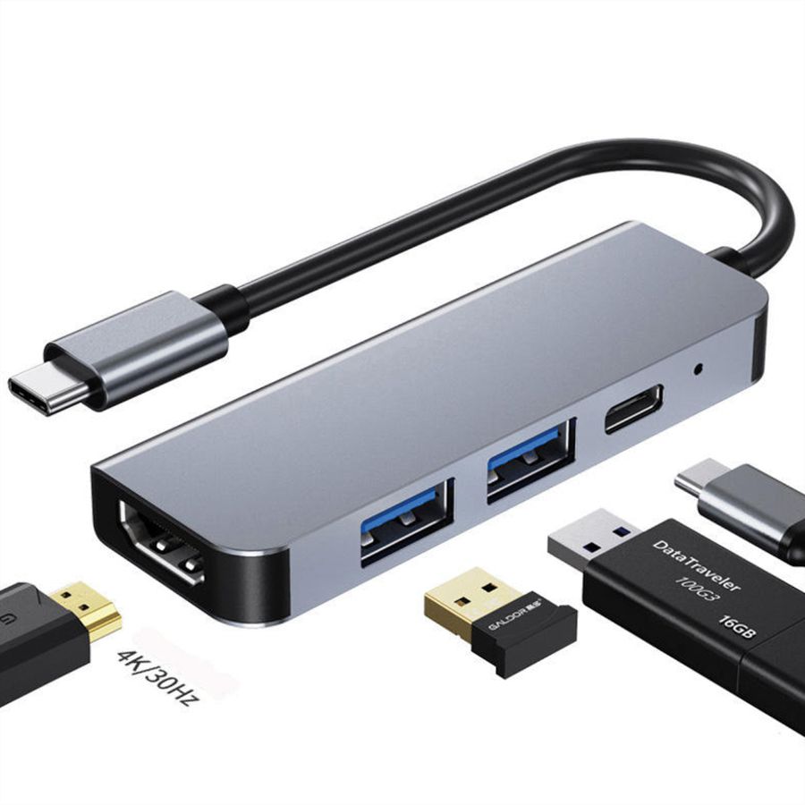 VALUE Station d'accueil USB type C, HDMI 4K, 2x USB type A + type C PD (Power Delivery)
