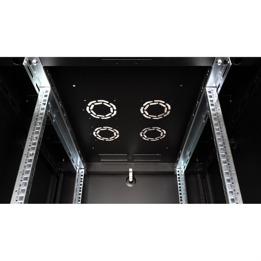 ROLINE 19" Baie réseau Basic 42U, 800x800 LxP Porte verre noir