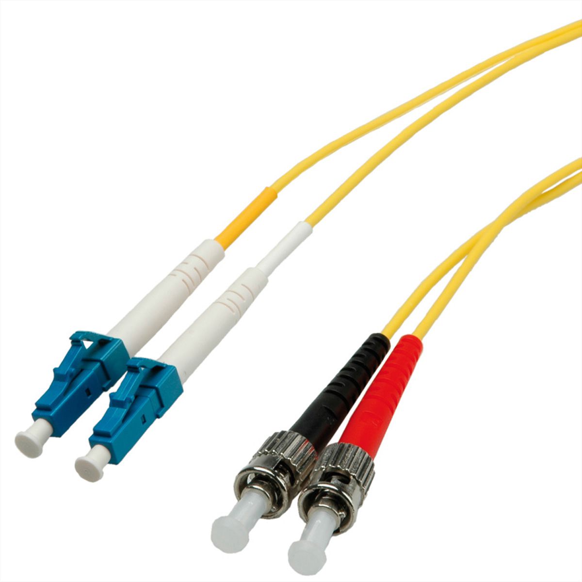 Câble Patch FO duplex Singlemode E9/125 µm LC/ST, jaune, 2 m
