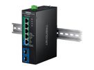 TRENDnet TI-PG743Bi Switch industriel Rail DIN Gigabit PoE+ L2 administrable à 7 ports 24 – 57V