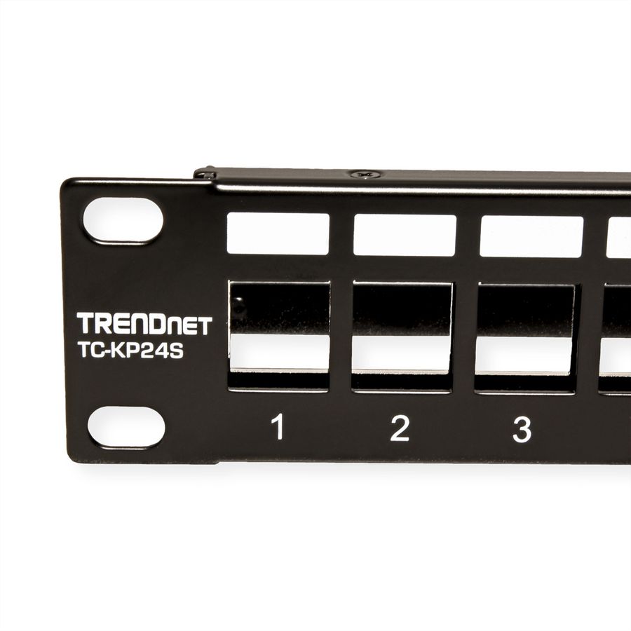 TRENDnet TC-KP24S Panneau de brassage vide à 24 ports pour Keystones 1U