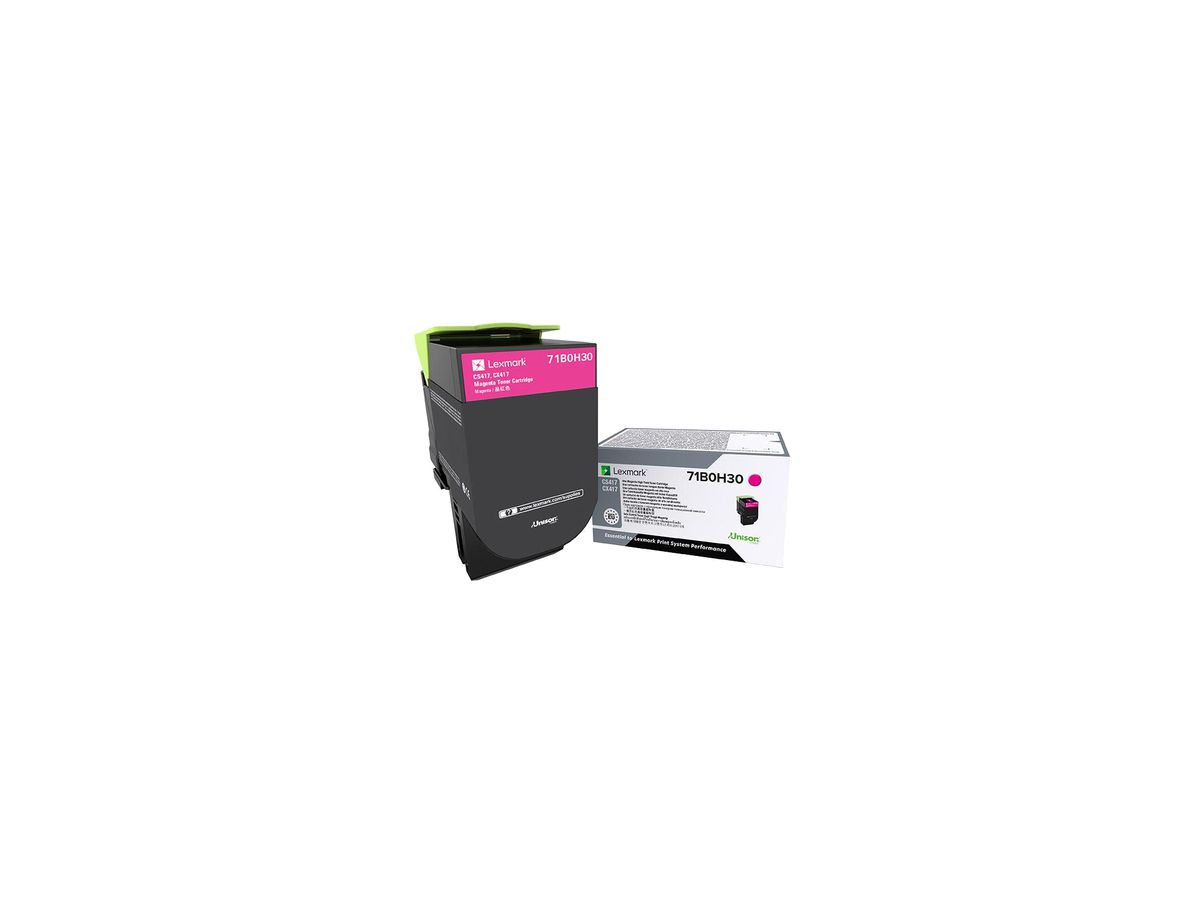 Lexmark 71B0H30 Cartouche de toner Toner laser Magenta
