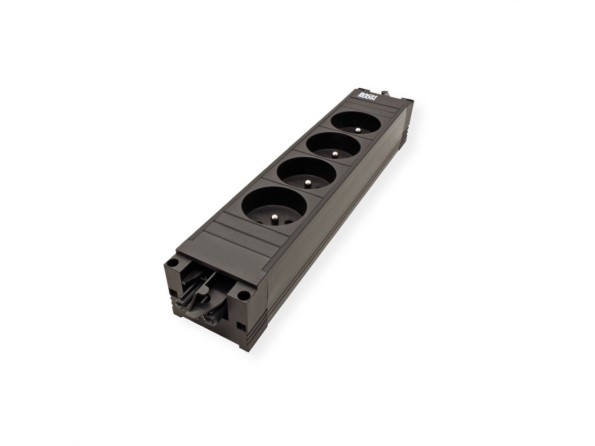 BACHMANN STEP BASE 4xUTE GST18, CEE 7/7 fiche de contact de protection C19 1m