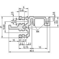 SCHROFF type DH-LD stable, toit long - FICHE MODULAIRE AVANT 84TE DH LD