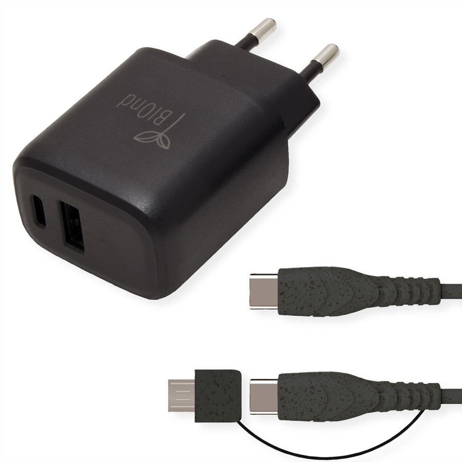 BIOnd BIO-CMC-20W Chargeur USB, 2 ports USB-C