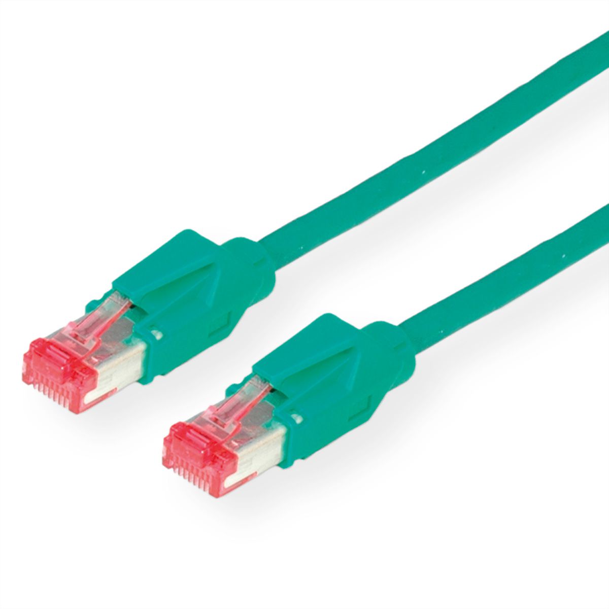 Cordon DÄTWYLER Cat.6 (Classe E) S/FTP, CU 7702 flex LS0H, Hirose TM21, vert, 2 m