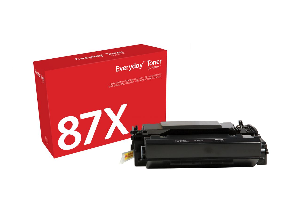 Everyday Toner Noir ™ de Xerox compatible avec HP 87X (CF287X/ CRG-041H), Grande capacité