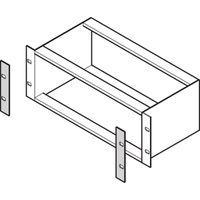 SCHROFF EuropacPRO Couvercle avant pour panneau latéral Type L, 3 U