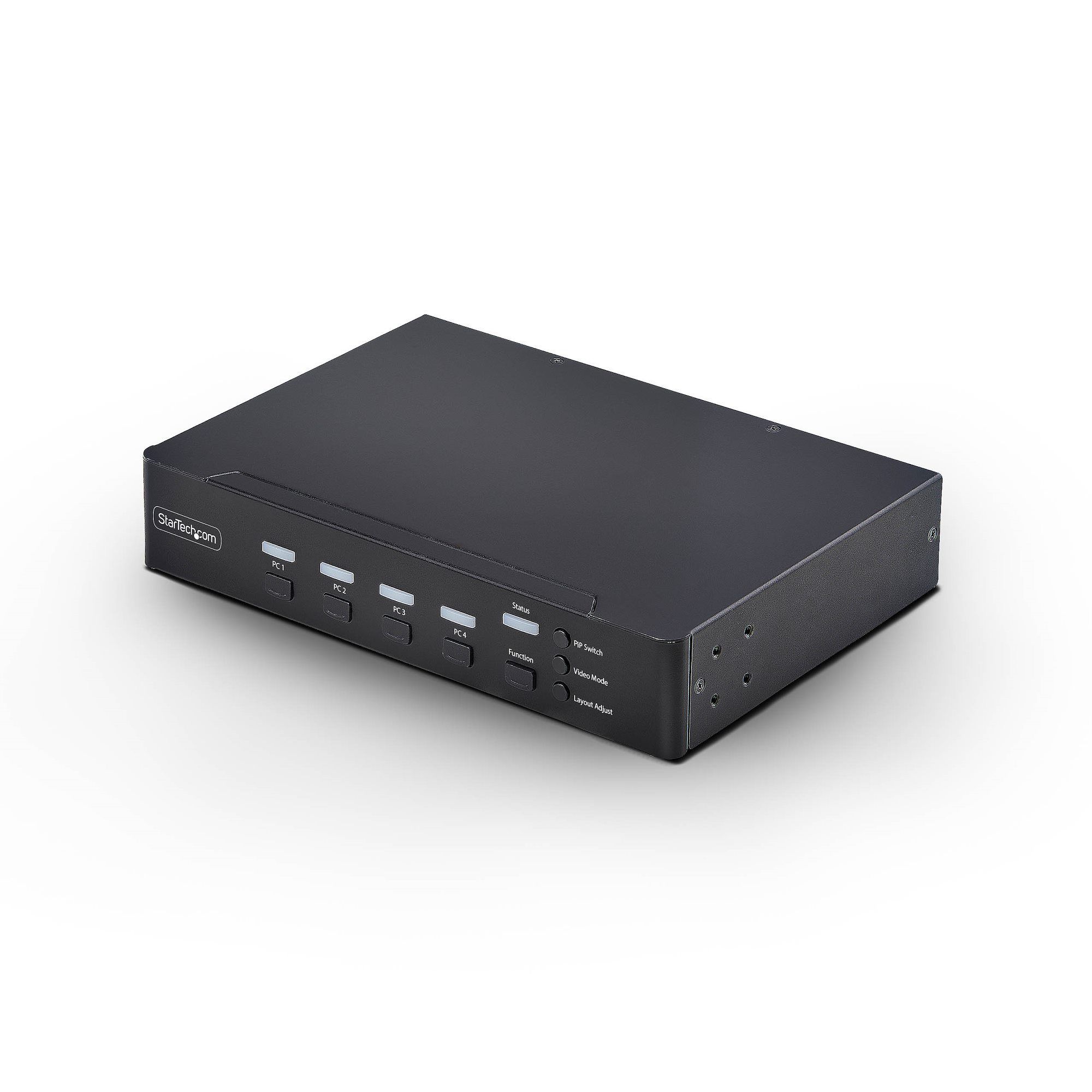 StarTech.com Switch KVM DisplayPort à 4 Ports avec Fonction Mouse Roaming et Multi-View / Picture-in-Picture, 4K 60 Hz, Hub USB 3.0 (5 Gbps), Contrôle par Raccourcis Clavier, Conforme TAA