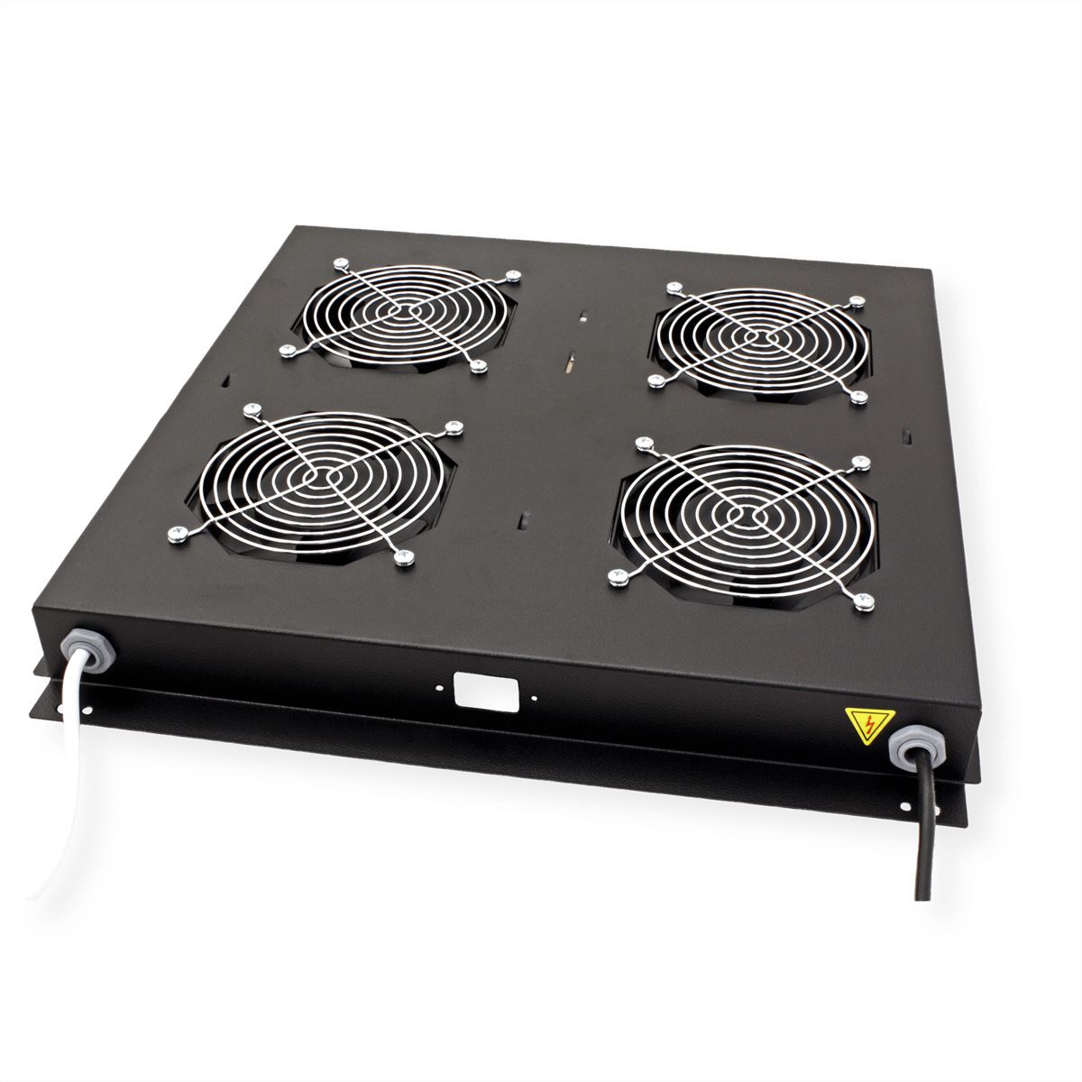 ROLINE Unité de ventilation 4 ventilateurs, thermostat, noir