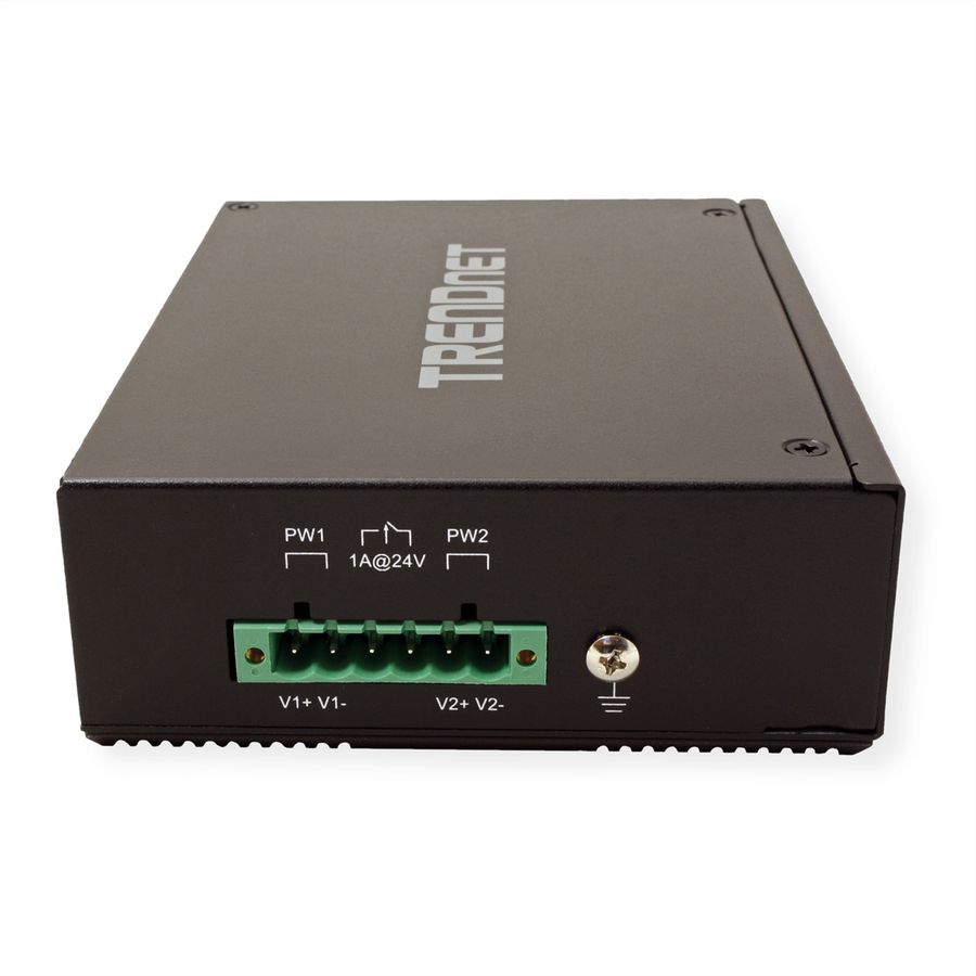 TRENDnet TI-PG80 Switch Rail DIN PoE+ Gigabit industriel renforcé à 8 ports
