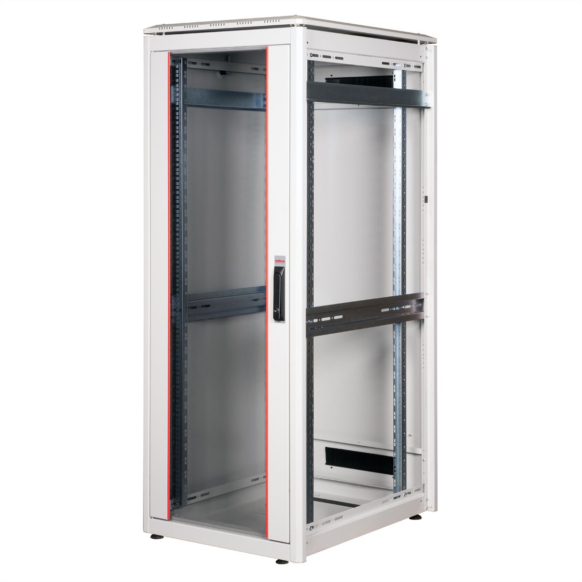 ROLINE 19" Baie réseau Pro 32U, 600x800 LxP Porte verre gris