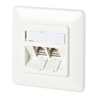 METZ CONNECT C6Amodul 2 ports 180°M UP blanc pur