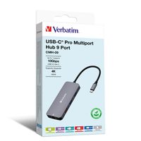 VERBATIM CMH-09 Hub Pro Multiports USB-C