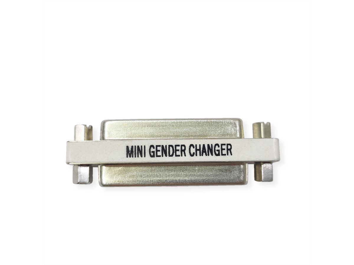 VALUE Mini changeur de genre 25 pôles femelle / femelle