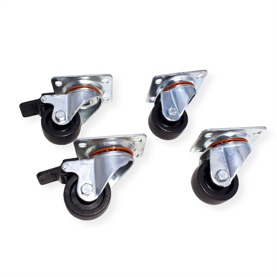 ROLINE Roulettes pour baie serveur/réseau, 250 kg