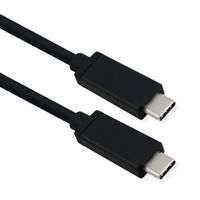 ROLINE Câble USB4 Gen 3, avec PD (Power Delivery), avec Emark, C-C, M/M, 40 Gbit/s, noir, 0,8 m