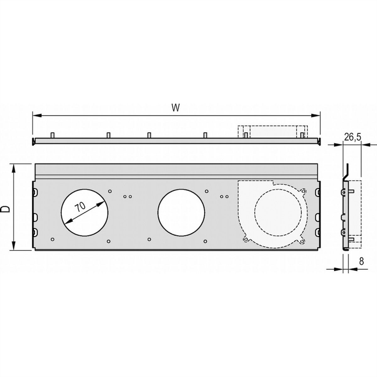 Unité de ventilation radiale SCHROFF RatiopacPRO AIR, 1 ventilateur, 42 CV, 220 mm