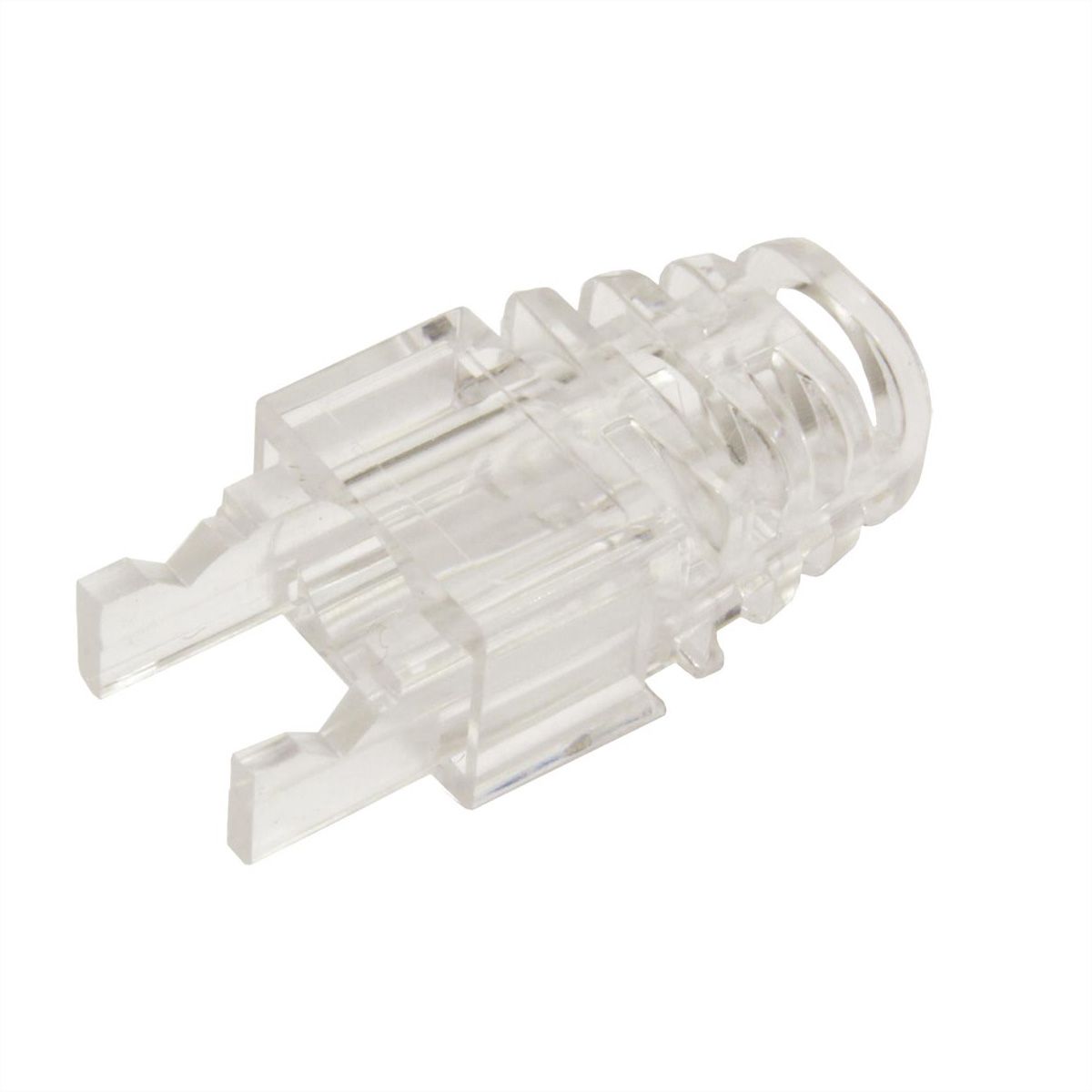 ROLINE Capuchon pour fiche RJ-45 EASY Passthrough, 10 pièces, pour connecteurs Pass-Through, transparent