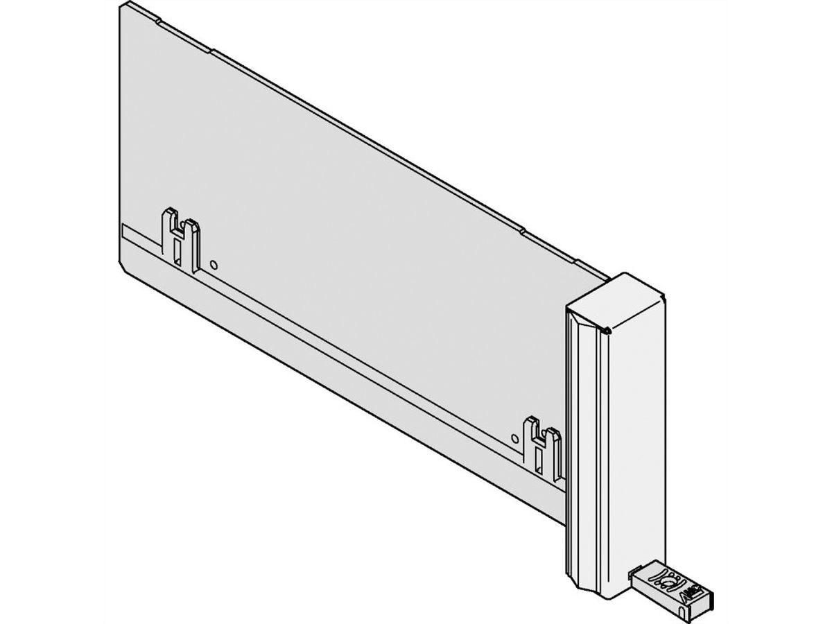 SCHROFF AMC Filler Module ECO avec poignée fixe, simple Mid-Size