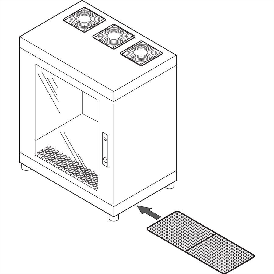 Kit de filtre à air SCHROFF Epcase pour valise 19'' 500-600D (x3)