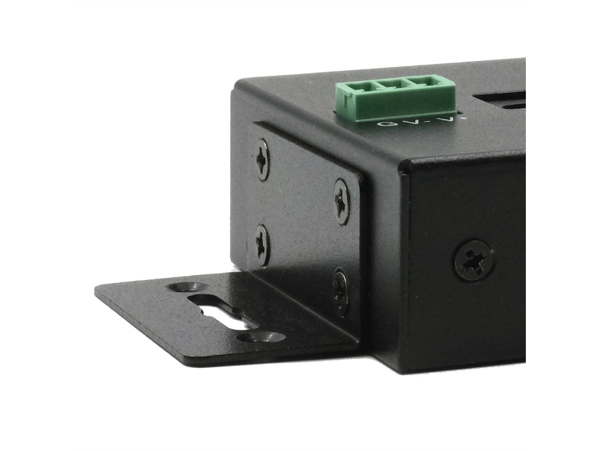EXSYS EX-11230HMS HUB 10 ports USB 3.2 Gen 1 Din-Rail Kit et mur VIA VL811+ Chipset
