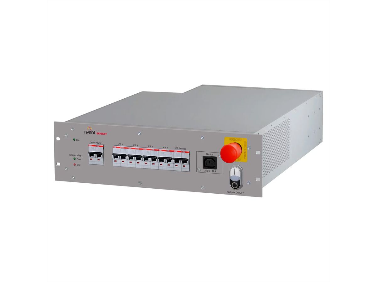 SCHROFF Rack Safety Plus, 3 U, 208/240 V AC, filtre CEM