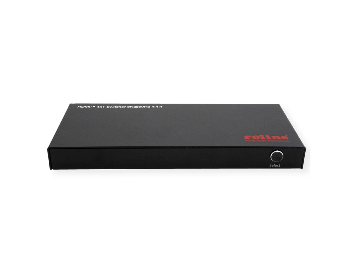 ROLINE Commutateur HDMI, 8K, 4 ports, avec télécommande IR