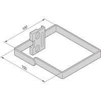 SCHROFF VARISTAR Etrier acier, 100x100, lot de 4