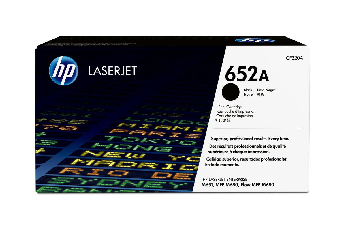 HP 652A toner noir LaserJet authentique