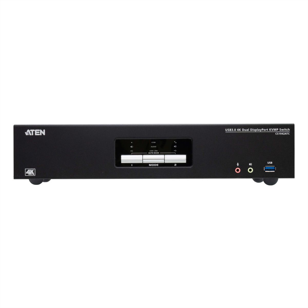 ATEN CS1942ATC Commutateur KVMP™ à 2 ports USB 3.0 4K DisplayPort à double écran pour ATC