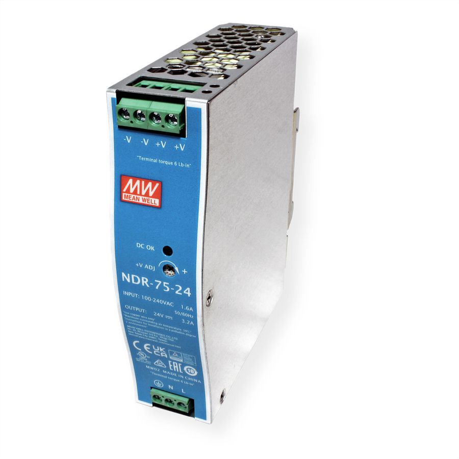 MEAN WELL DR-75-24 Alimentation industrielle DIN 75W 24V DC