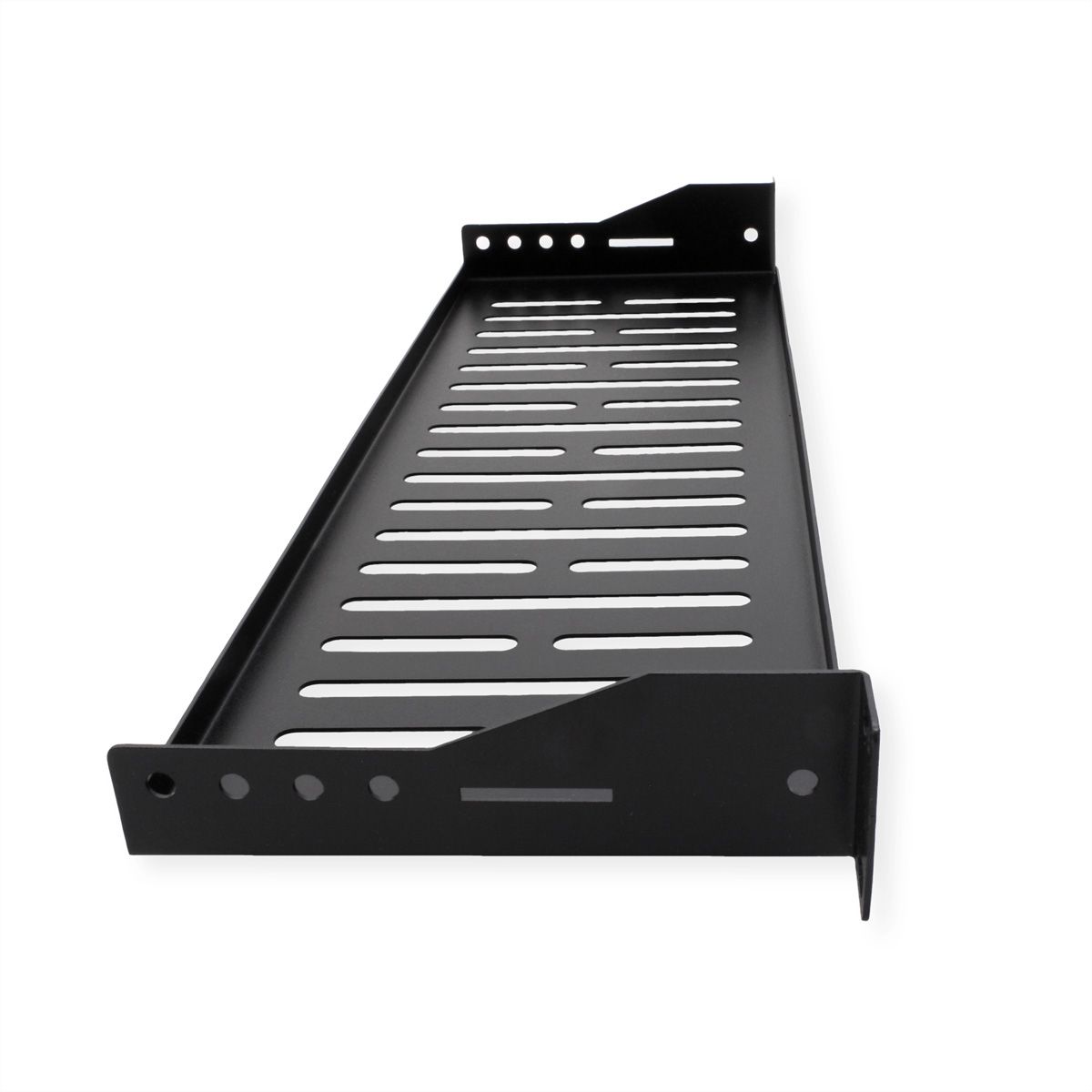 VALUE Etagère 19", 485 x 150 mm, 1 U, max. 10 kg, forme en U, noir