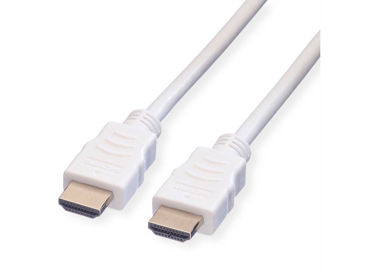 VALUE Câble HDMI High Speed avec Ethernet, blanc, 7,5 m
