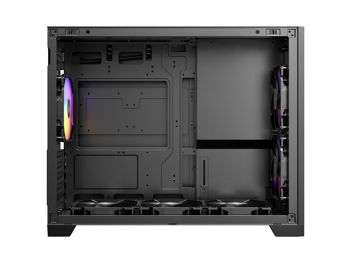 ANTEC FLUX M ATX/Micro-ATX/ITX Boîtier PC Midi Tower, noir