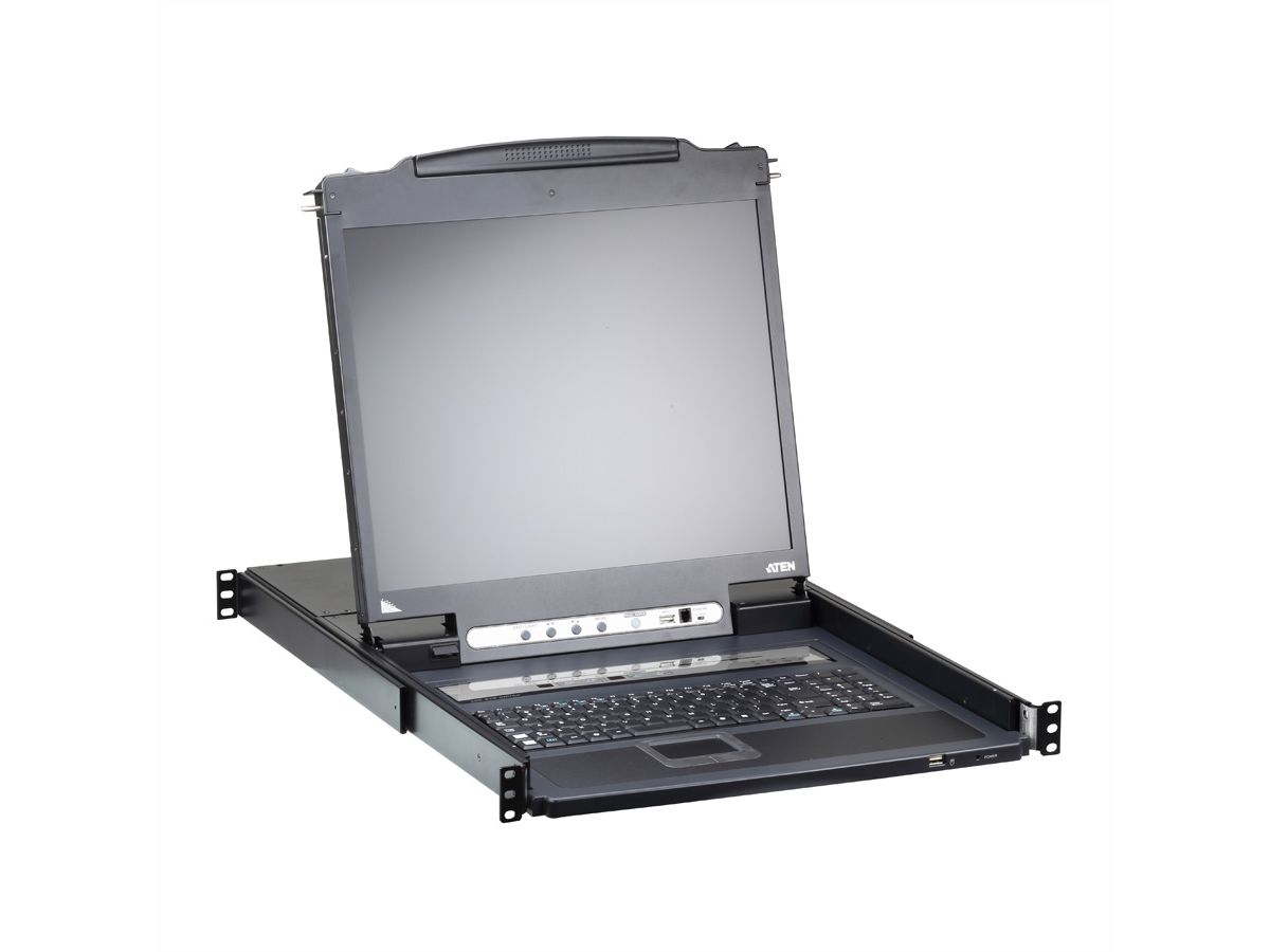 ATEN CL5708iN Switch KVM Over IP, USB-PS/2,VGA, 8 ports, 19", FR-Layout