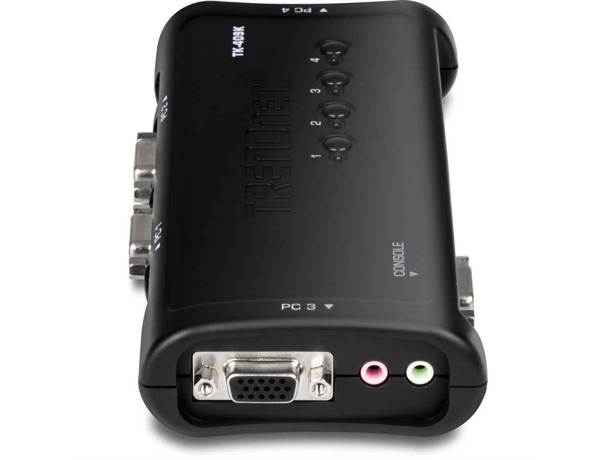 TRENDnet TK-409K Kit de switch KVM USB à 4 ports avec fonction audio