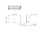 METZ CONNECT Modul boîtier en saillie 2x12 ports blanc pur, non équipé