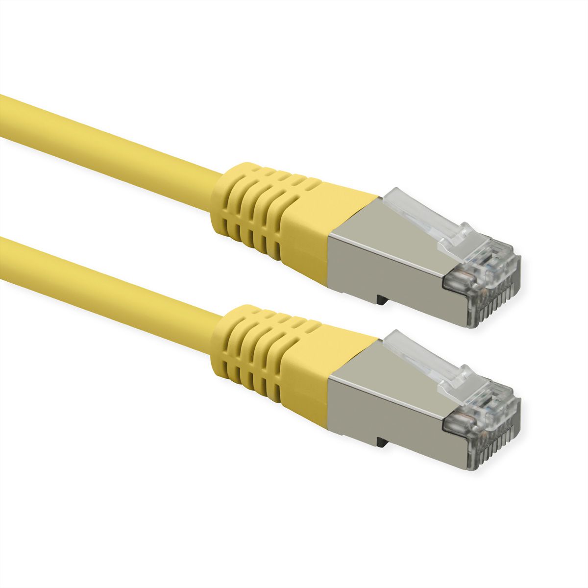 ROLINE Cordon Cat.6 (Classe E), PoE, S/FTP (PiMF) , jaune, 5 m