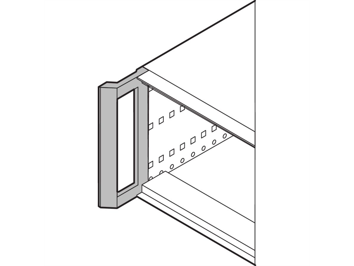 Poignée avant SCHROFF, montage ultérieur pour RatiopacPRO AIR, RAL 7016, 6/7 U