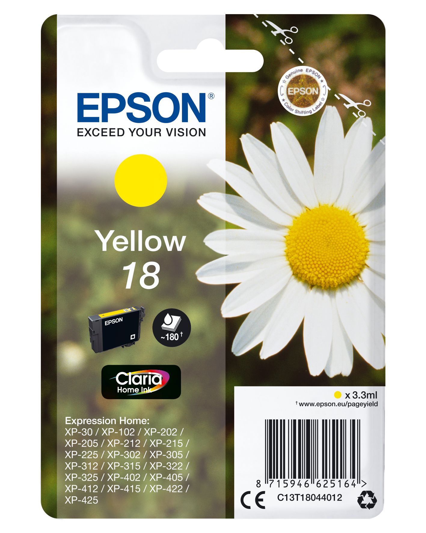 Epson Daisy Cartouche "Pâquerette" 18 - Encre Claria Home J