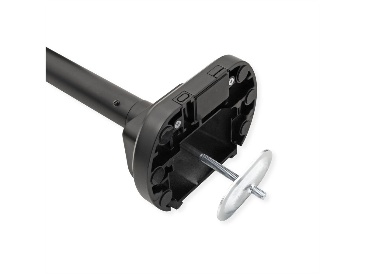 ROLINE Support LCD lourd, montage sur bureau, 4 articulations, jusqu'à 22/27 kg, noir