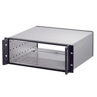 SCHROFF RatiopacPRO Boîtier de montage en rack 19", blindage rétrofitable avec poignées, 2 U, 84 CV, 255 mm