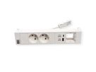 BACHMANN POWER FRAME 2xUTE 1xCM 1xUSB A/C 22W 0,2m GST18